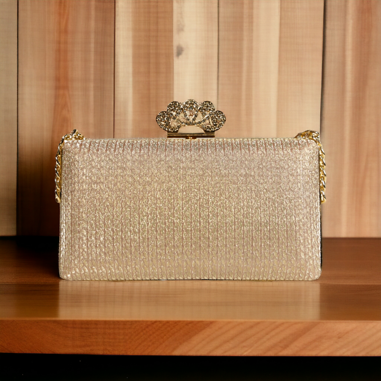 Golden Crown Clutch