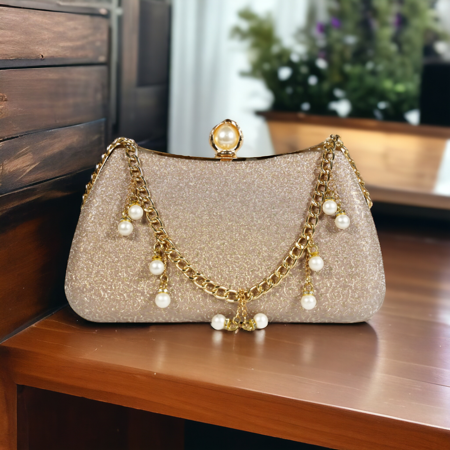 Golden Grace Clutch